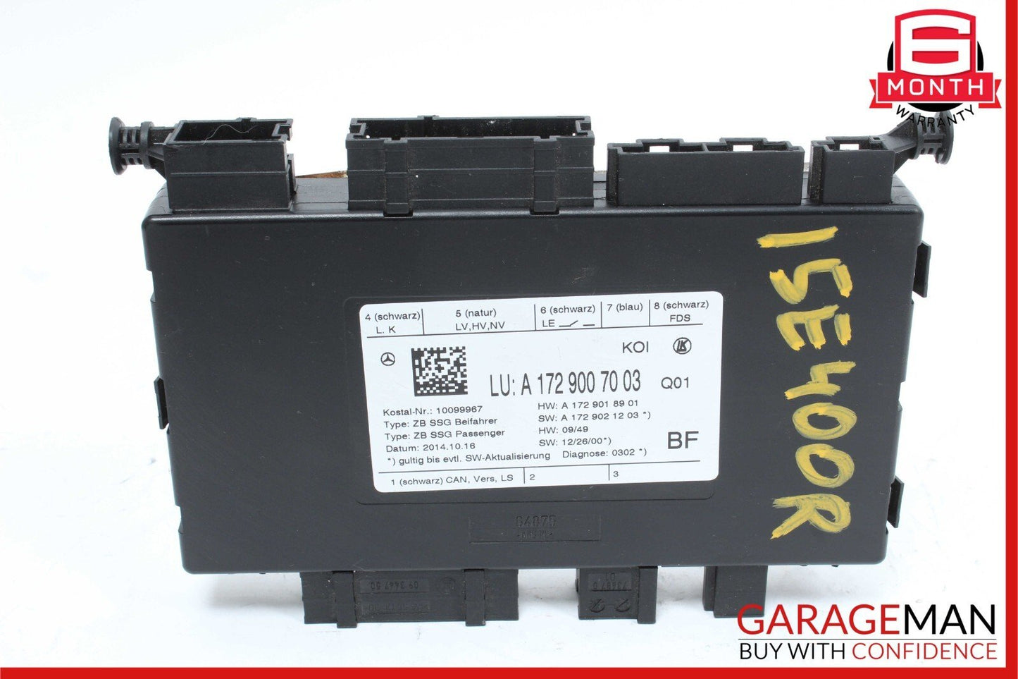 08-20 Mercedes E400 E350 C300 Front Right Passenger Side Seat Control Module