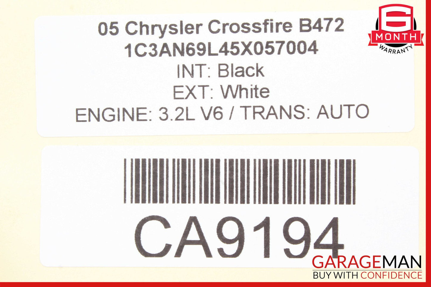 04-08 Chrysler Crossfire Rear Left or Right Side Lower Thrust Control Arm OEM