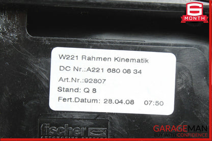 07-13 Mercedes W221 S550 Center Console Dashboard CD Player Trim Cover Grey