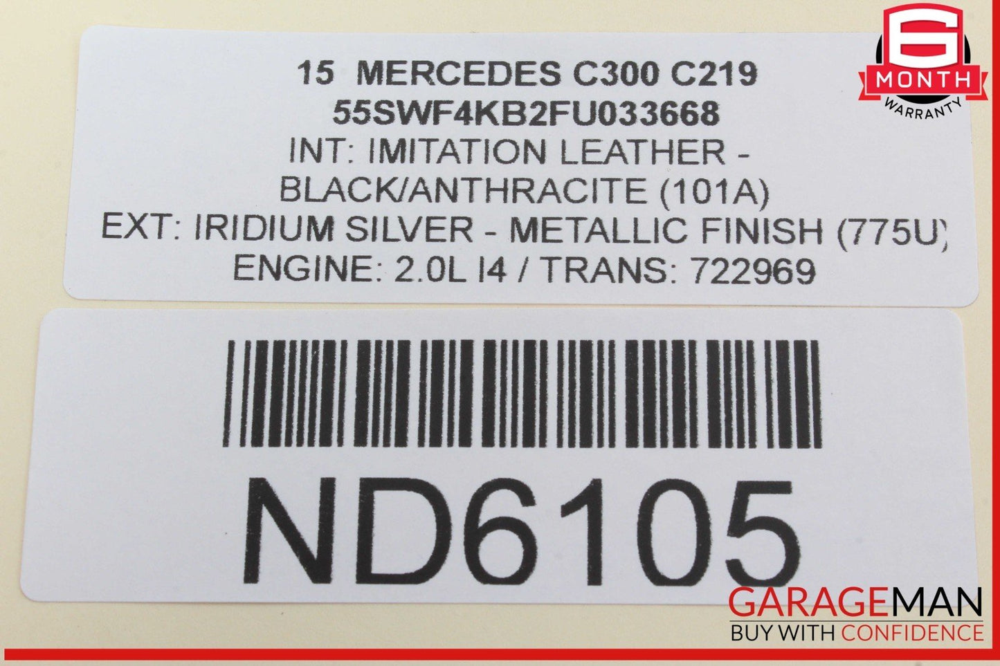 15-20 Mercedes W205 C300 C400 GLC300 Dash Headlight Switch Control Module OEM
