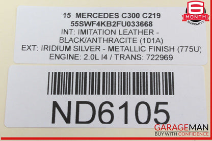 15-20 Mercedes W205 C300 C400 GLC300 Dash Headlight Switch Control Module OEM