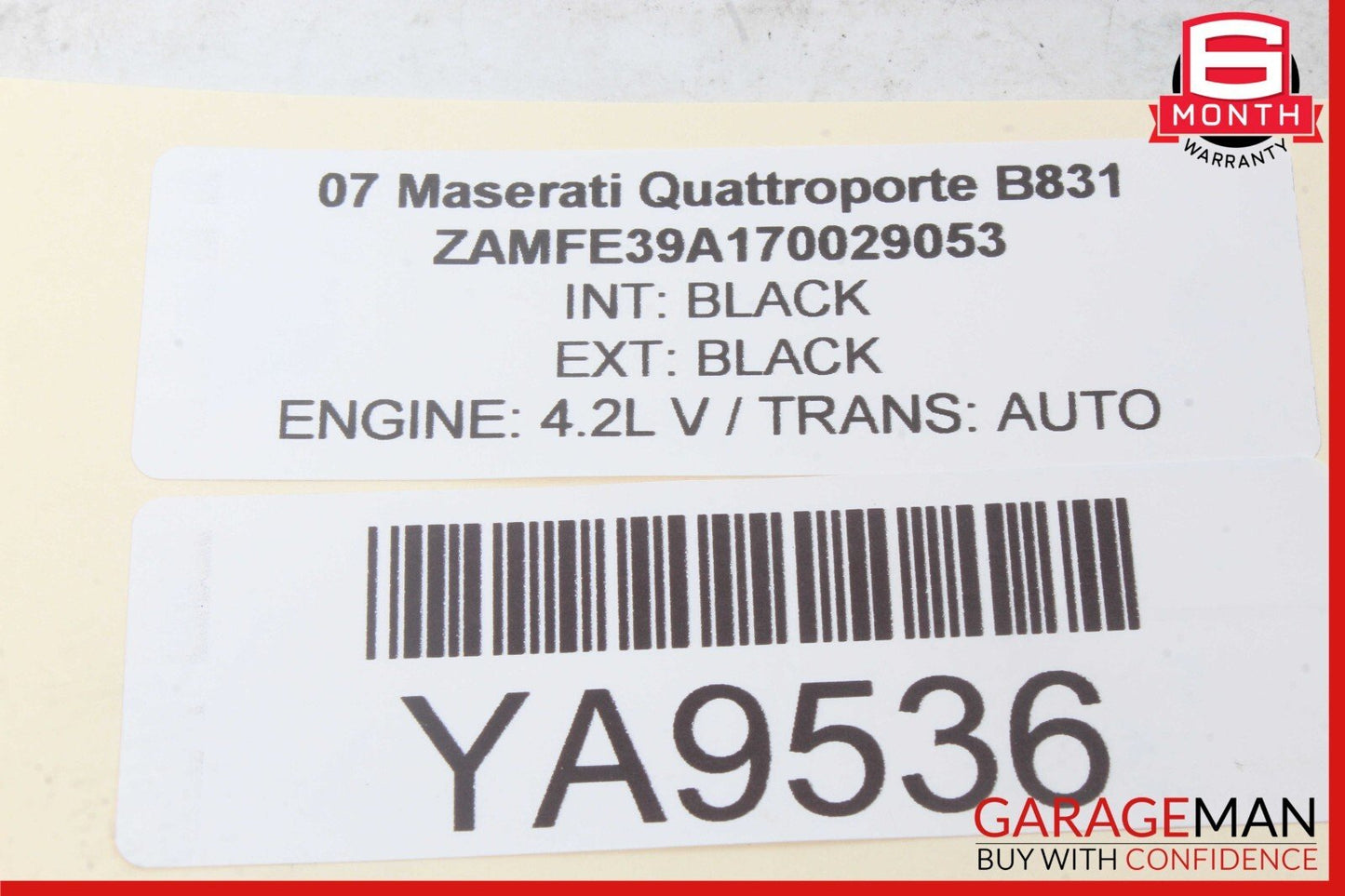 03-08 Maserati Quattroporte M139 Rear Center Seatbelt Seat Belt Retractor OEM