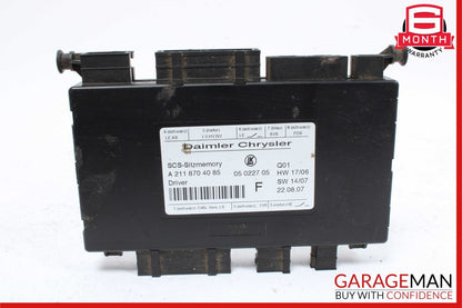 03-13 Mercedes W219 CLS550 SLK280 Front Left Side Seat Control Module Unit OEM