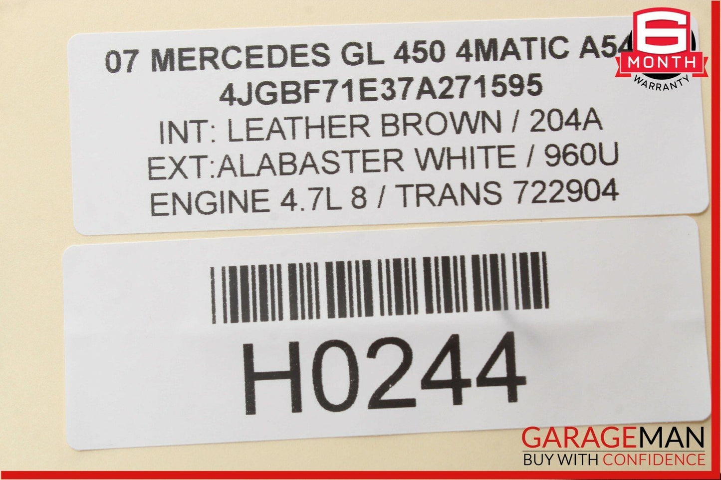 06-12 Mercedes X164 GL450 Front Left Seat Lumbar Regulator Switch Trim Brown
