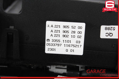 07-14 Mercedes W221 S550 Center Dash Heater Switch Control Panel Assembly OEM