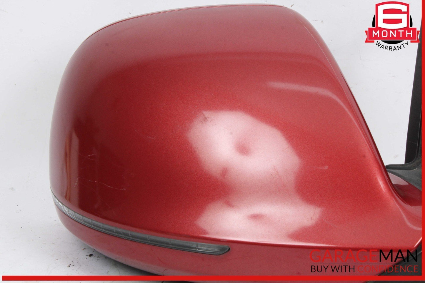 07-09 Audi Q7 Front Right Passenger Side Door Rear View Mirror Red OEM