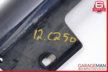 08-14 Mercedes W204 C250 AMG Sport Sedan Right Side Skirt Rocker Panel Blue