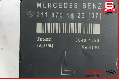 03-09 Mercedes W211 E350 E320 E500 Front Left Side Door Control Module Unit