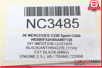 05-13 Mercedes W203 C230 Sport Front Right Engine Timing Chain Cover Plate OEM