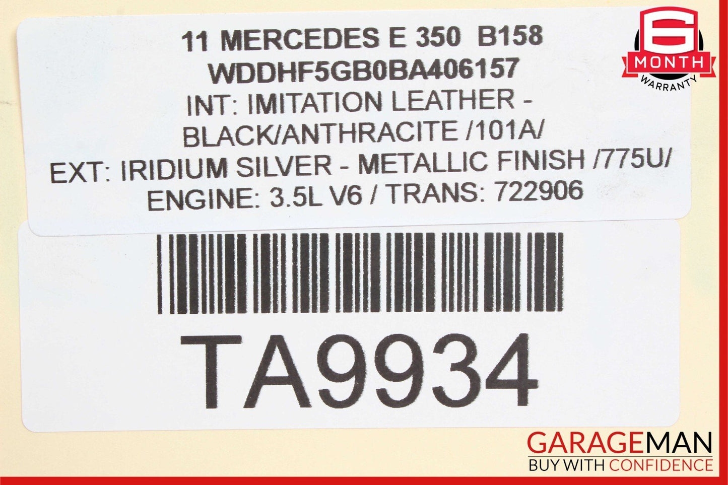 10-16 Mercedes W212 EE350 Sedan Front Right Spindle Knuckle Hub Bearing RWD