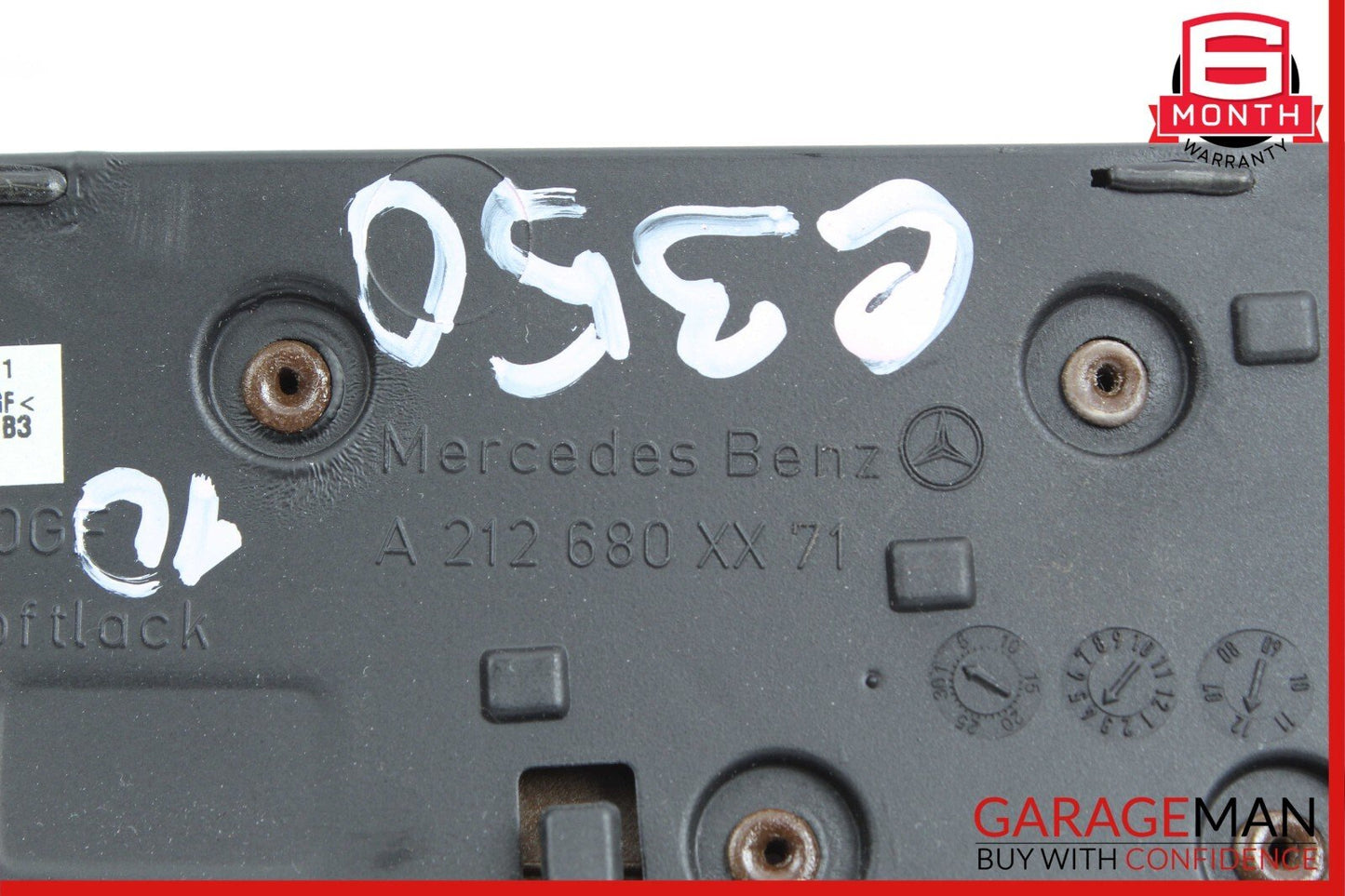 10-13 Mercedes W212 E350 Dashboard Dash AC A/C Air Vent Center Trim Assembly