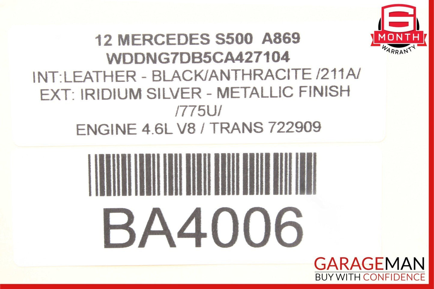 07-13 Mercedes W221 S500 S550 Rear Right or Left Side Door Control Module Unit
