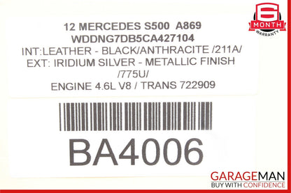 07-13 Mercedes W221 S500 S550 Rear Right or Left Side Door Control Module Unit