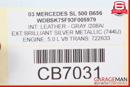 03-06 Mercedes R230 SL500 Steering Column Combination Switch Assembly OEM