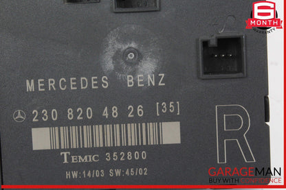 03-12 Mercedes R230 SL500 SL55 SL600 Front Right Side Door Control Module OEM