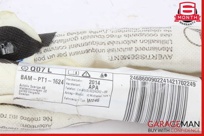 12-18 Mercedes Benz W246 W242 B250 Left Side Roof Safety Curtain 2468600902