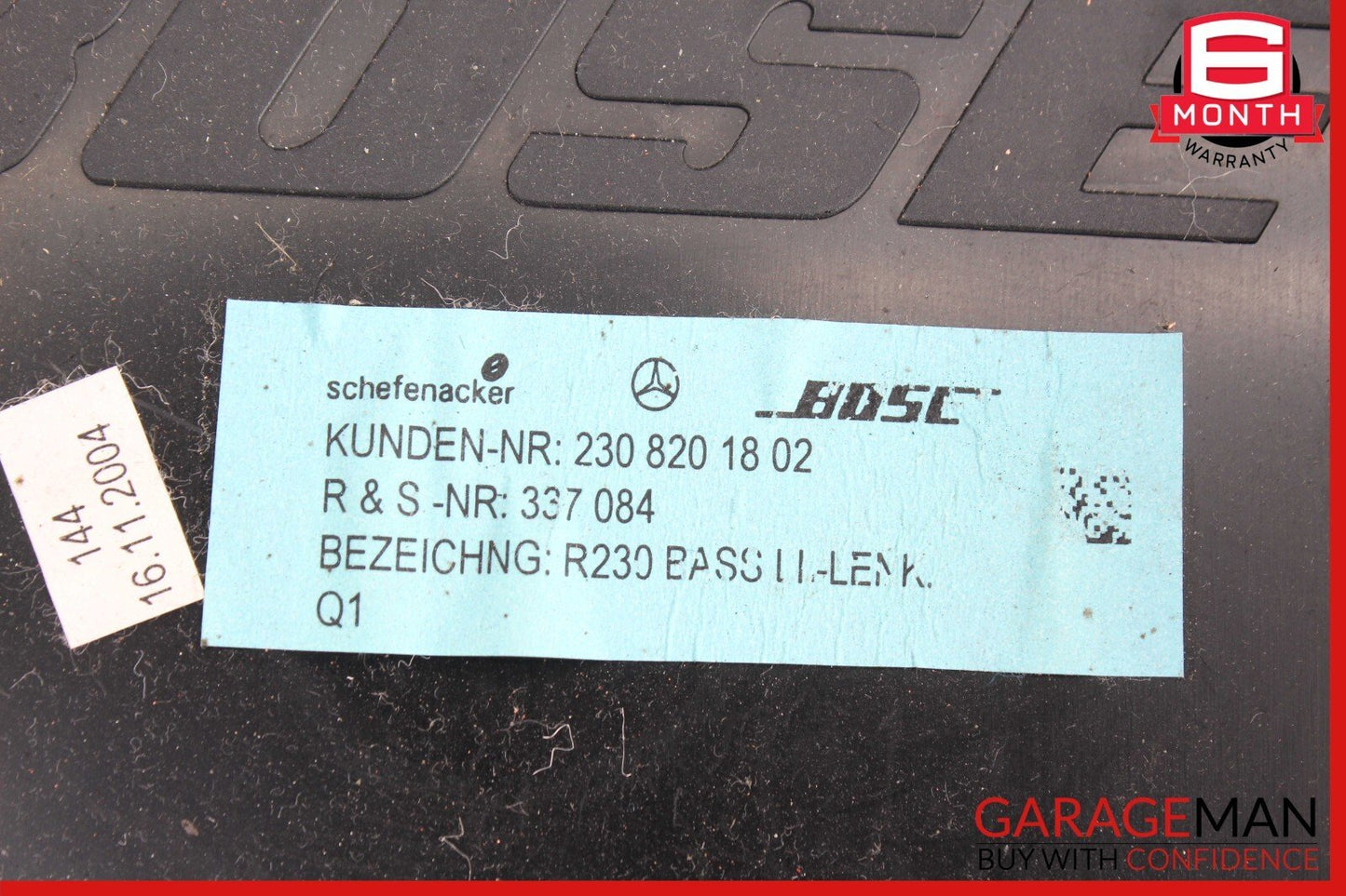 03-08 Mercedes R230 SL500 SL600 BOSE Subwoofer Audio Radio Speaker Box OEM