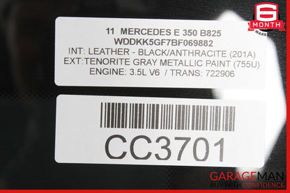 10-16 Mercedes W212 E350 E400 Wagon Panoramic Sunroof Sun Roof Glass 2127800321