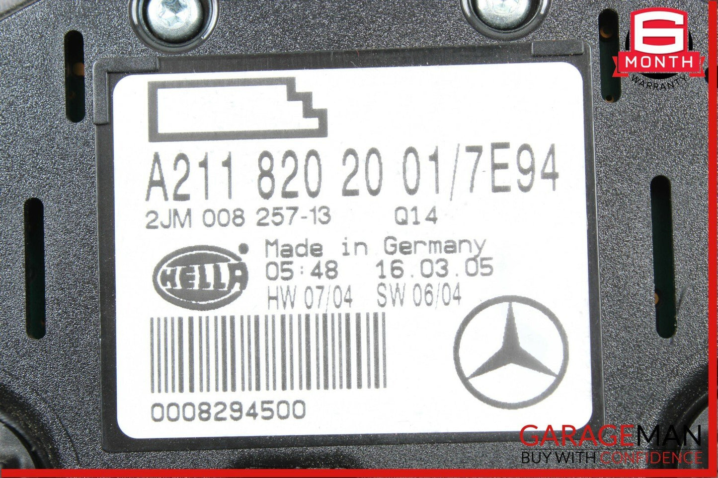 03-11 Mercedes W219 CLS500 E320 Rear Overhead Dome Light Gray 2118202001 OEM