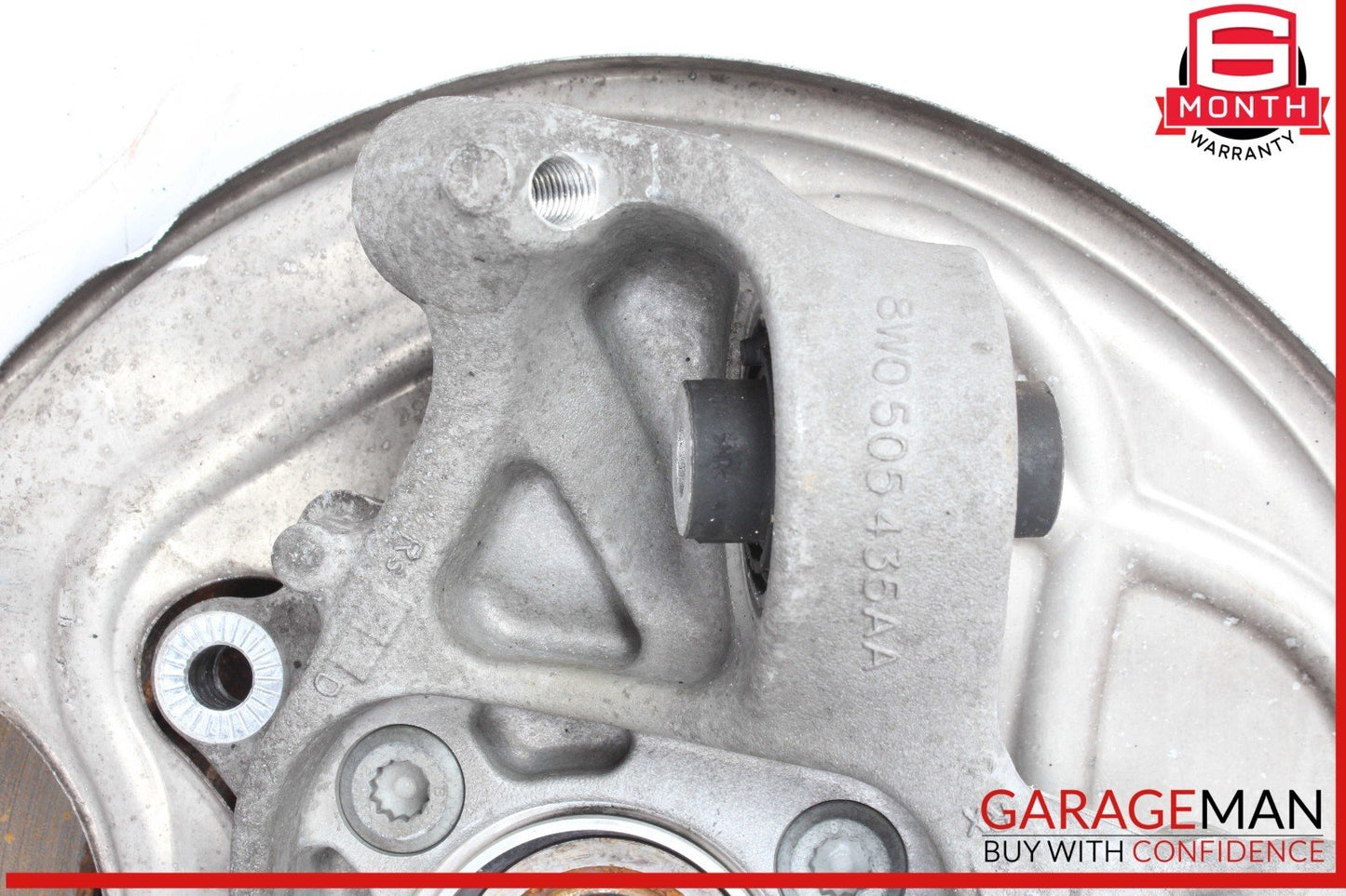 17-24 Audi S5 A5 Rear Left Driver Side Spindle Knuckle Wheel Hub w/ Rotor Disc