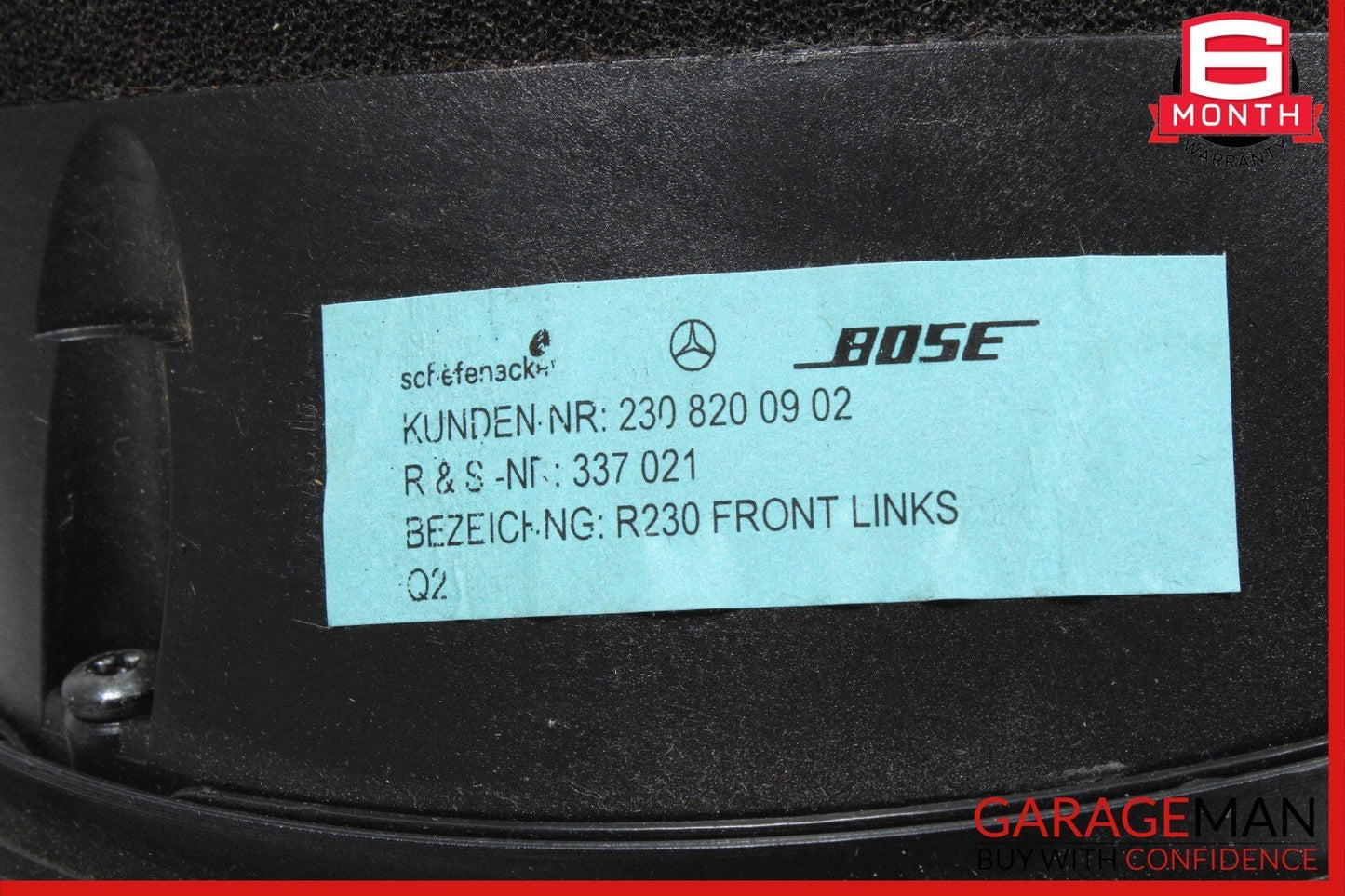 03-08 Mercedes R230 SL500 SL55 AMG Door Audio Speaker Bose Left Driver Side OEM