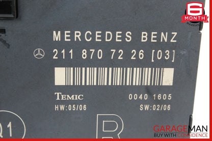03-09 Mercedes W211 E320 E500 E63 AMG Front Right Side Door Controller Module