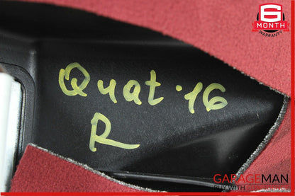 14-18 Maserati Quattroporte Rear Right Side Seat Bolster Cushion Pad Cover Red