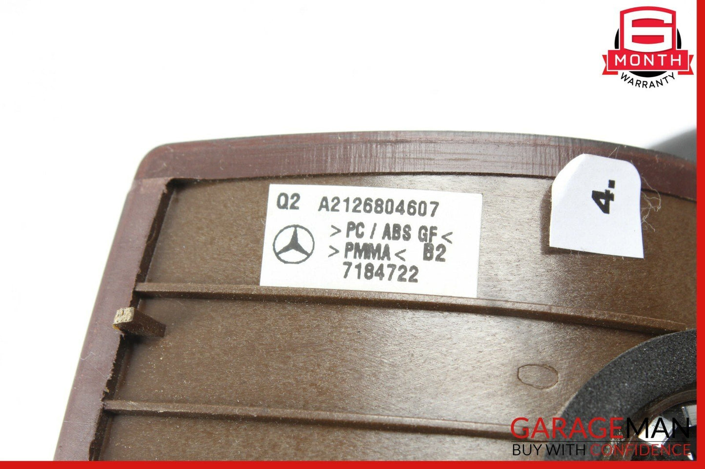 10-13 Mercedes W212 E350 E550 E63 AMG Steering Column Cover Boot Trim Wood OEM