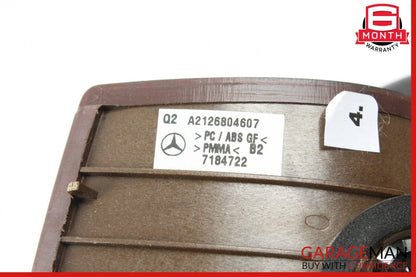 10-13 Mercedes W212 E350 E550 E63 AMG Steering Column Cover Boot Trim Wood OEM