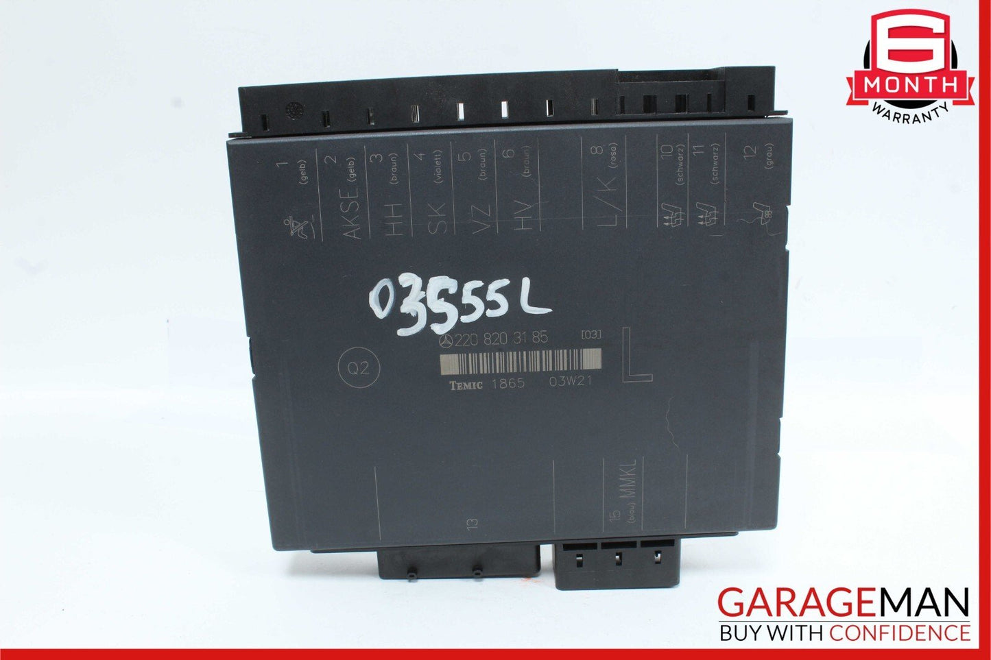 03-06 Mercedes W220 S55 AMG S500 Seat Control Module Front Left 2208203185