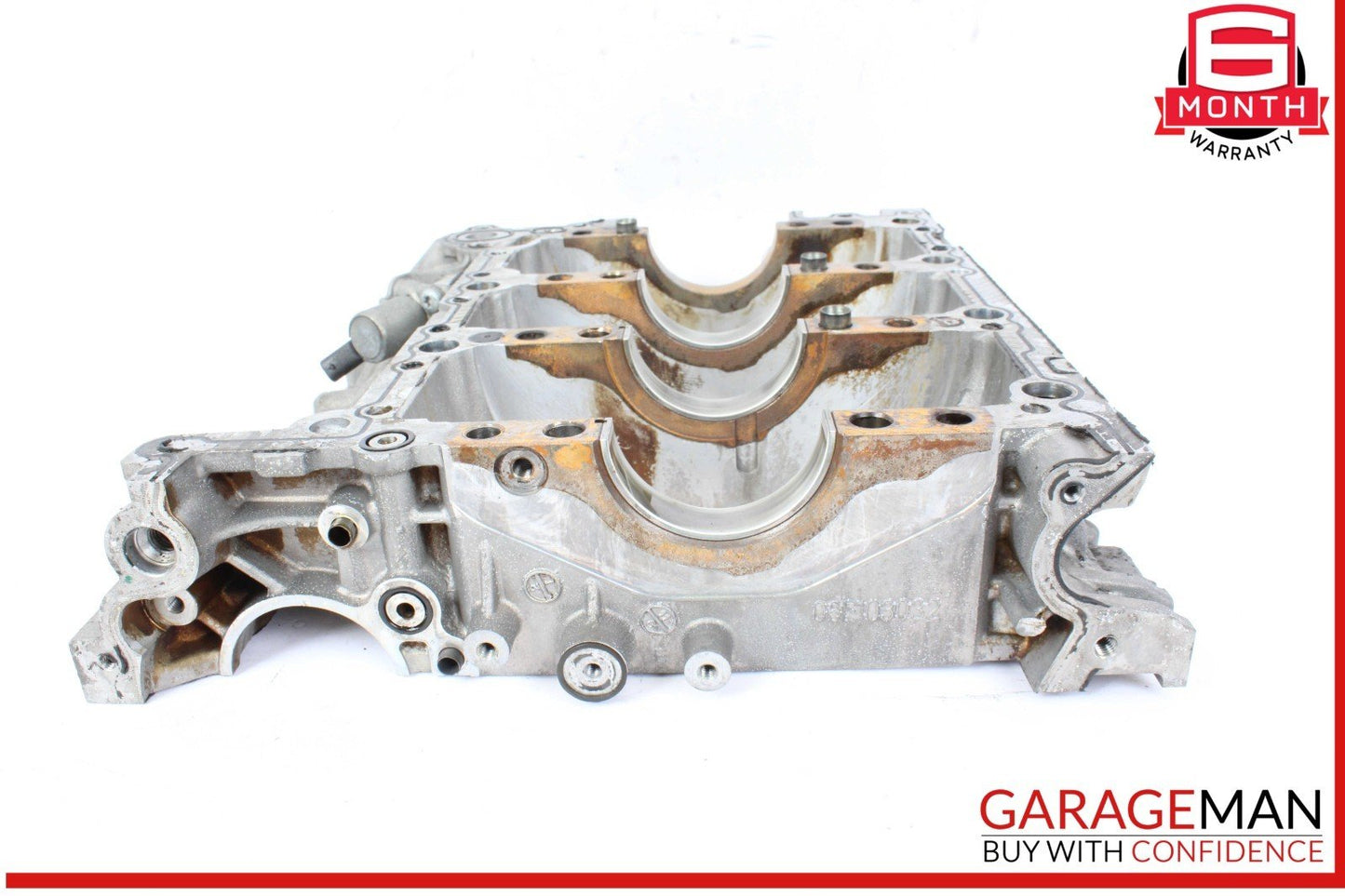 09-16 Audi S4 Lower Block Oil Pan Crankshaft Mount 06E103032 OEM