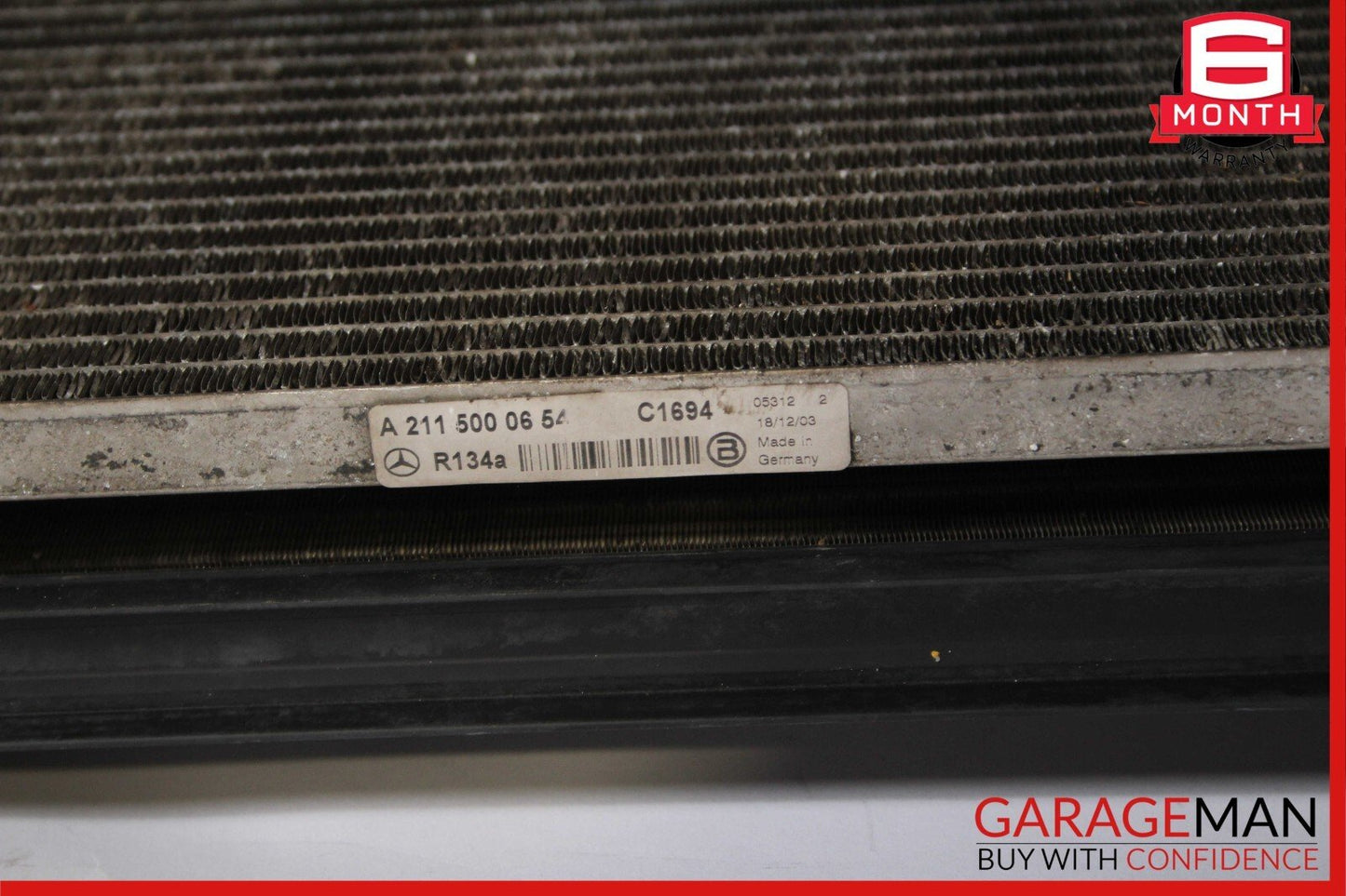 03-06 Mercedes W211 E500 CLS500 Engine Cooling Radiator A/C AC Condenser Assy