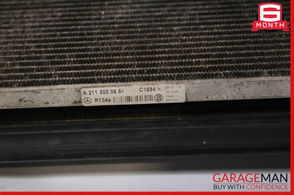 03-06 Mercedes W211 E500 CLS500 Engine Cooling Radiator A/C AC Condenser Assy