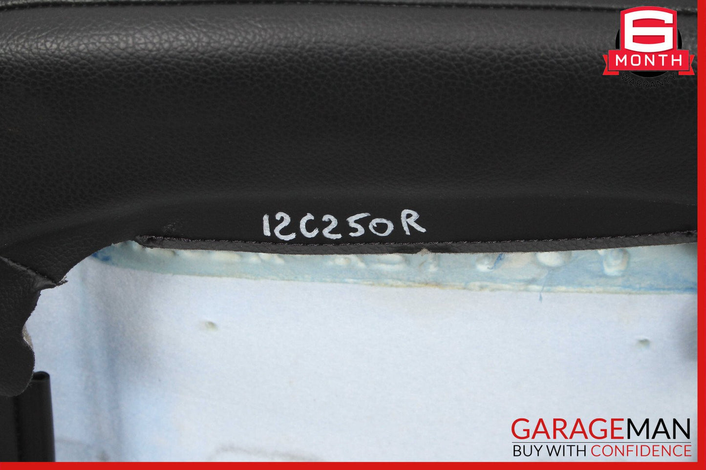 08-14 Mercedes W204 C250 Top Upper Seat Cushion Front Right Side Black OEM