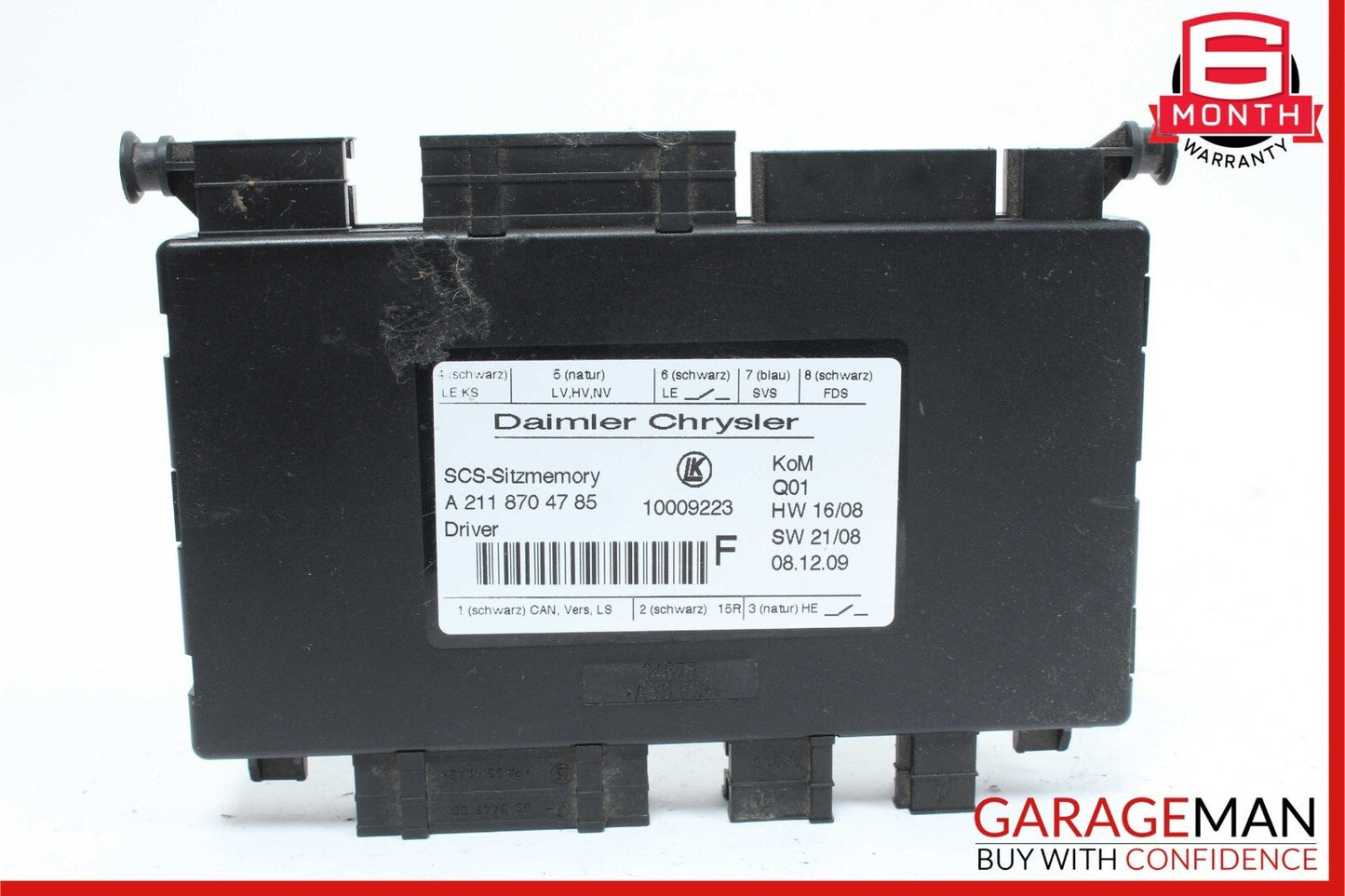 03-13 Mercedes X164 GL450 GL550 E320 Front Left Seat Control Module Unit OEM