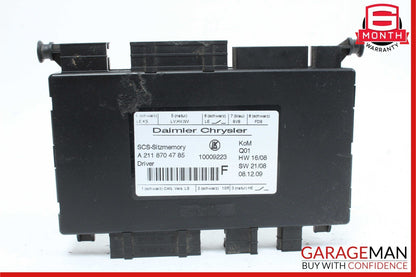 03-13 Mercedes X164 GL450 GL550 E320 Front Left Seat Control Module Unit OEM