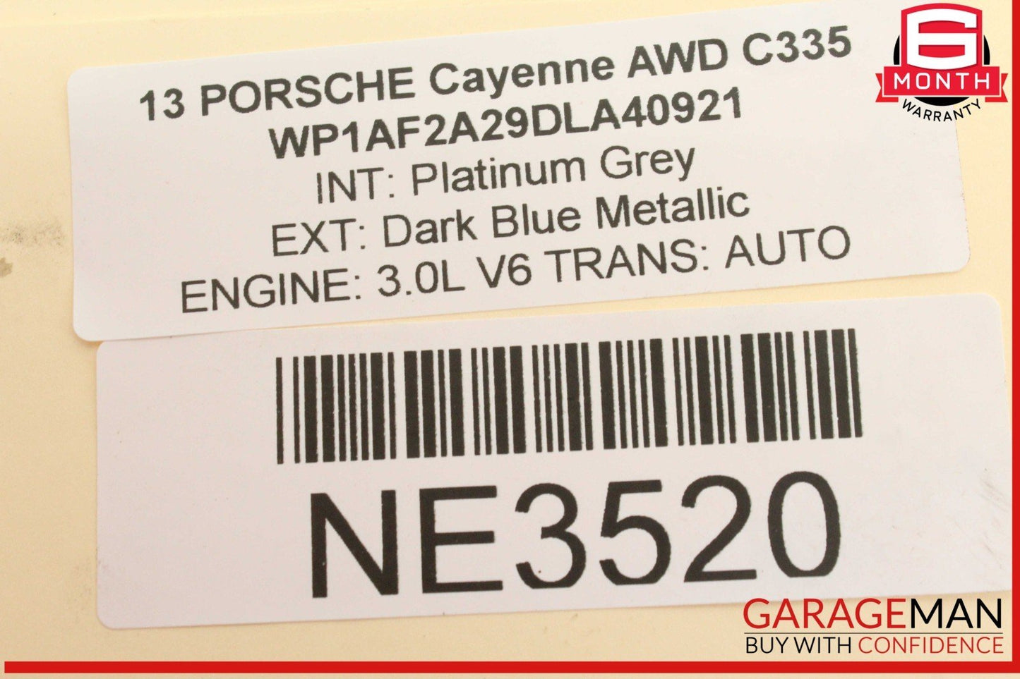 11-18 Porsche Cayenne 958 AWD Rear Left or Right Side CV Axle Drive Shaft OEM