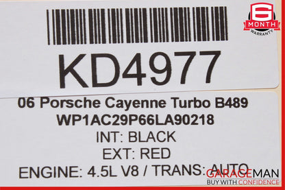 03-10 Porsche Cayenne Turbo 955  Rear Left Side Door Window Regulator Motor OEM