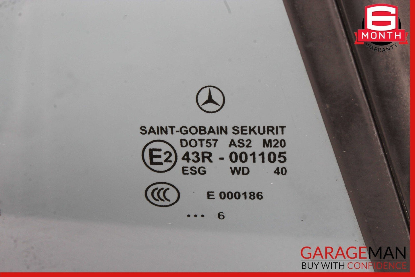 05-11 Mercedes R171 SLK280 SLK350 Rear Right Side Door Quarter Window Glass