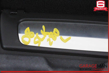 05-11 Mercedes R171 SLK280 Front Left Driver Sun Visor Sunvisor Shade Black OEM