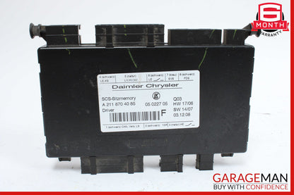 03-12 Mercedes X164 GL450 SLK350 E350 Front Left Seat Control Module OEM