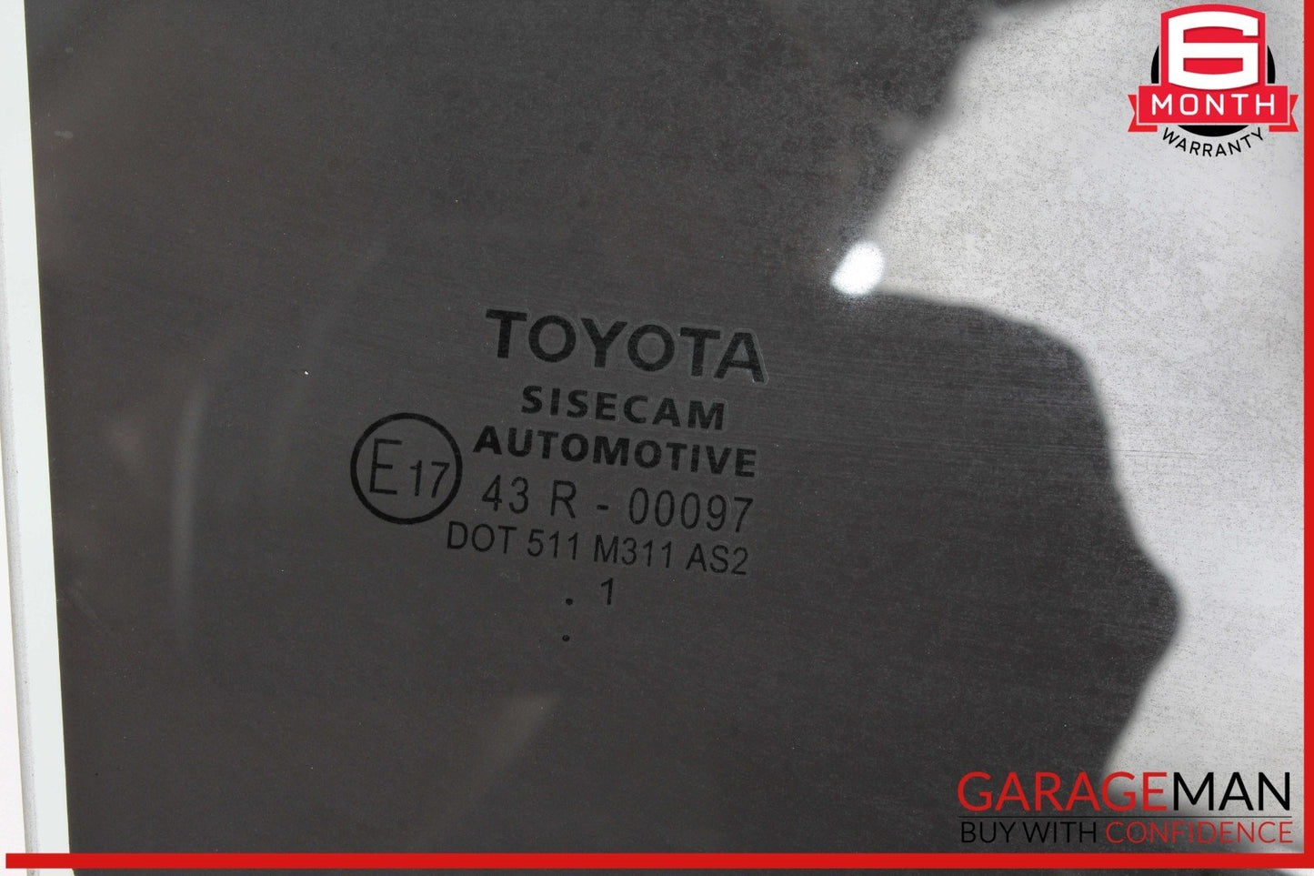 18-22 Toyota C-HR Rear Right Passenger Side Door Window Glass OEM
