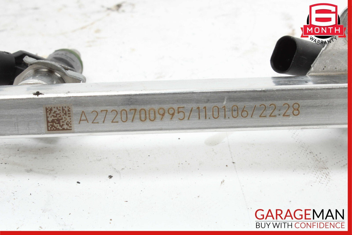 05-12 Mercedes W251 R350 E350 C300 C350 Fuel Injector Rail w/ Fuel Injectors OEM
