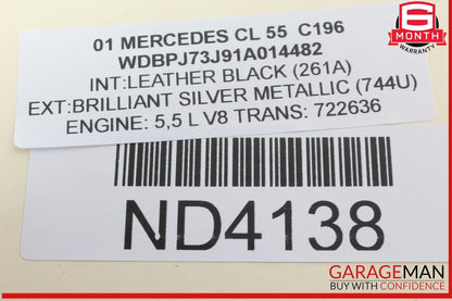 00-06 Mercedes W215 CL55 CL500 Front Right Passenger Seat Control Module OEM