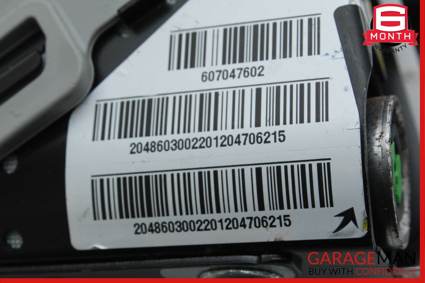 08-15 Mercedes W204 C350 GLK350 Right Side Lower Seat Airbag Air Bag Gray OEM