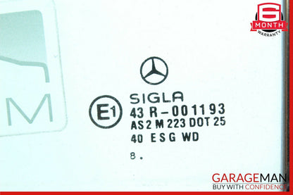 97-04 Mercedes R170 SLK230 SLK320 Rear Right Side Quarter Window Glass Assembly