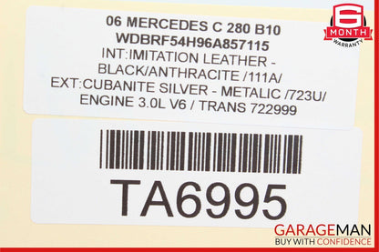 05-07 Mercedes W203 C280 Dash Hazard Door Lock ESP Control Switch Trim OEM