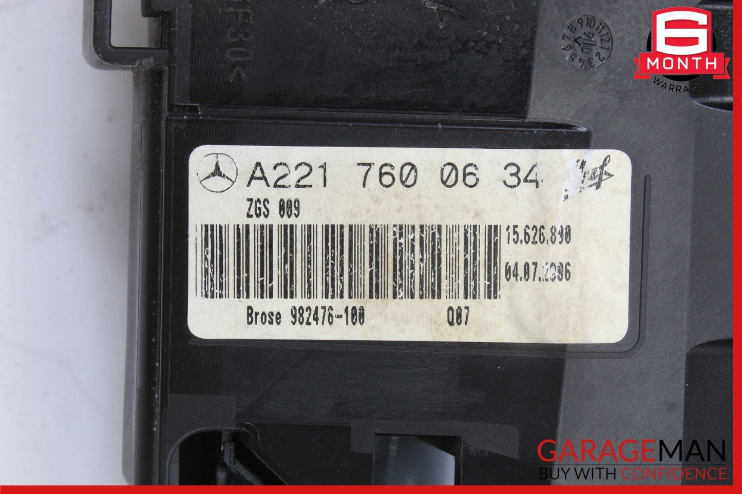 07-13 Mercedes W221 S550 Front Right Side Exterior Door Handle Keyless Go Silver