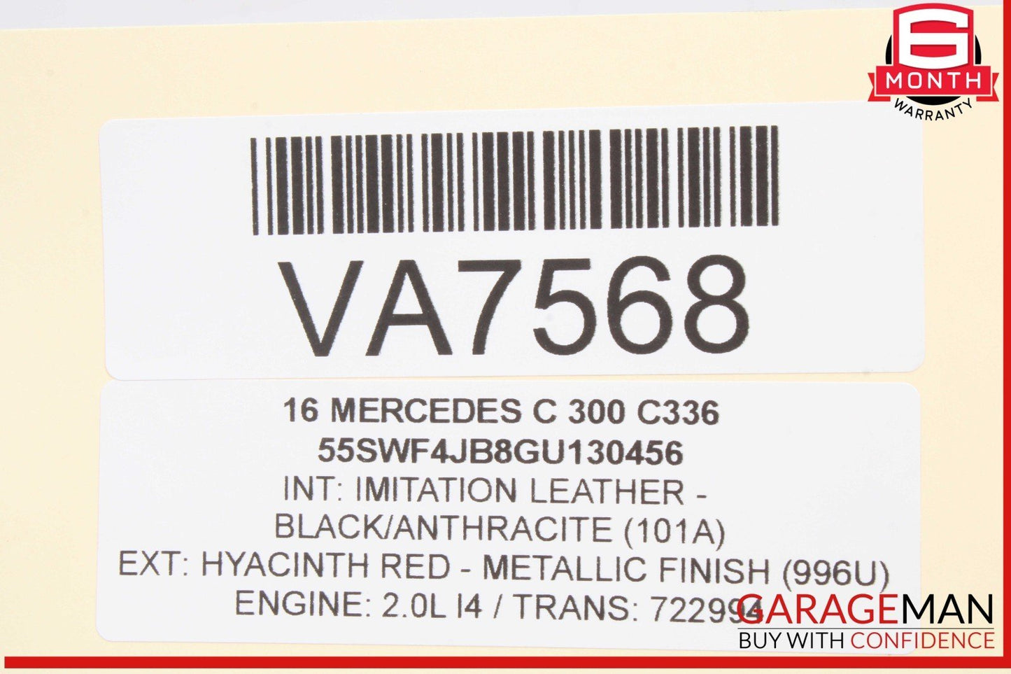 16-23 Mercedes W205 C300 Transmission Oil Cooler 0995001900 OEM