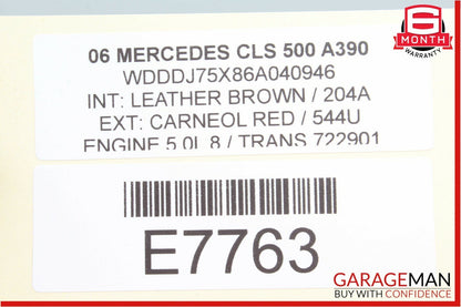 06-11 Mercedes W219 CLS500 CLS350 Right Passenger Side Door Tweeter Speaker Trim
